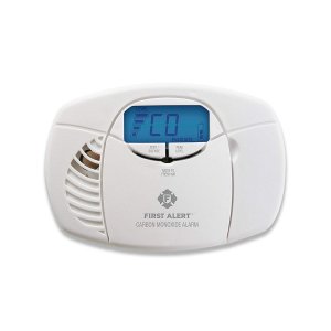 First Alert 1039727 Battery-Powered CO Alarm with Backlit Digital Display