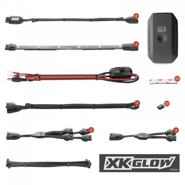XKGlow KSMOTOSTANDARD Motorcycle Standard LED Accent Light Kit