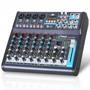Pyle PMXU83BT 8-Channel Bluetooth Studio Audio Mixer