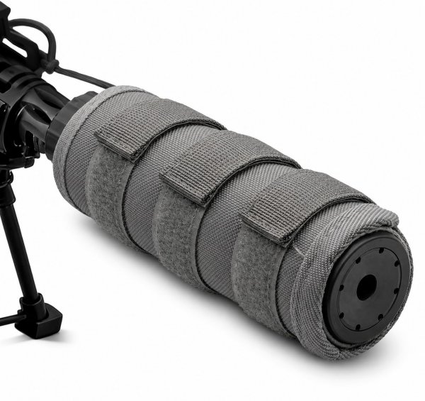 AVIVA Sports 6 Inch Suppressor Cover (5|6|7|8|9| Inch) 2912°F Rated Fiberglass Inner Sleeve + Fireproof Cotton Outer Wrap | Heat Resistant Silencer Cover
