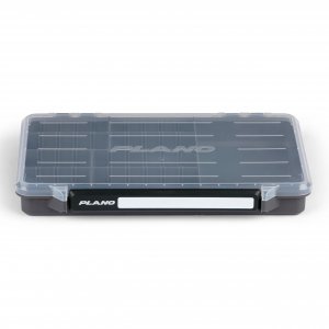 Plano StowAway 3700 50/50 Split Stow Tackle Box, with Corrosion-Preventive Rustricor, Single Latch Design, Transparent DuraView Lid, Stackable Storage for Fishing Bait, Lures and Gear