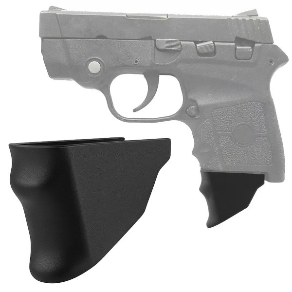 Extra Long 1.3 Inch Grip Extension for Smith & Wesson Bodyguard 380 & M&P Bodyguard 380, Black / 2 Pieces