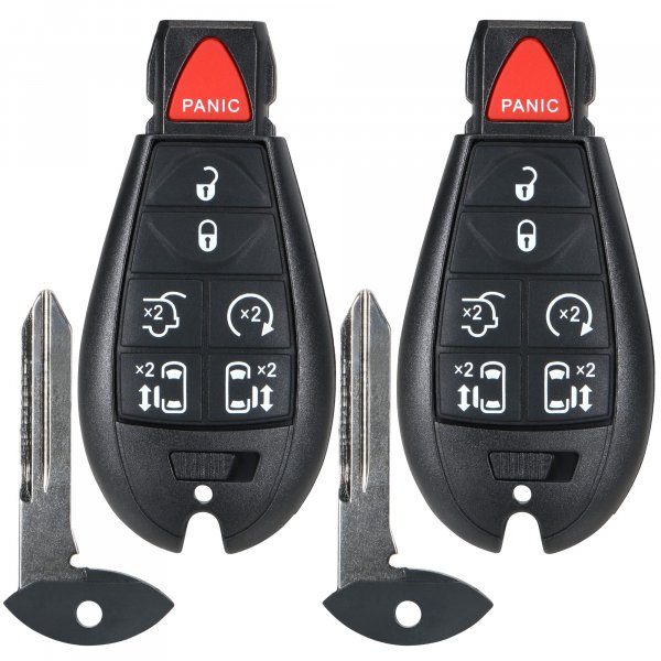 Keyless Remote Smart Key Fob Replacement Fit for Chrysler Town and Country 2008-2016, Dodge Grand Caravan 2008-2020, M3N5WY783X, IYZ-C01C Part # 267F-5WY783X 2701A-C01C