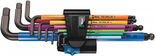 Wera 05022210001 Multicolor Metric L-Key Set with Holding Function Multi