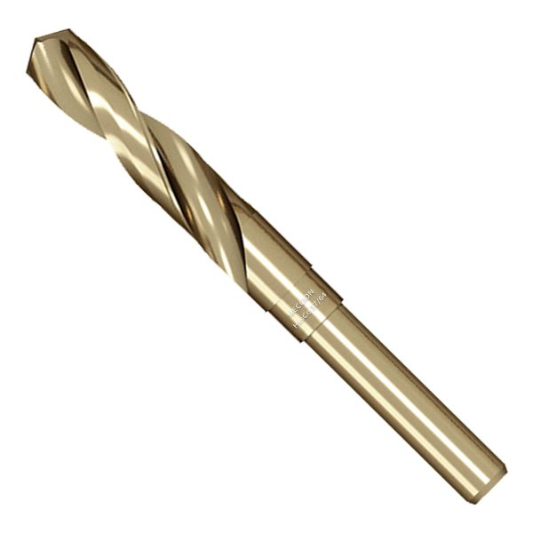 Meccion Cobalt Drill Bit 37/64 Inch High Speed Steel M35 Reduced Shank Twist Drill Bit for Metal, Cast Iron, Stainless Steel, Alloy, Non-Ferrous Etc.