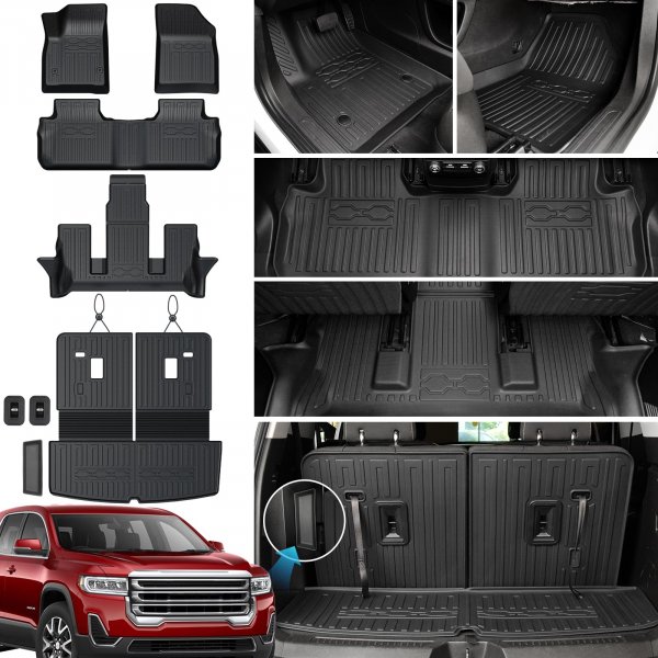 JOULARISE Floor Mats for GMC Acadia 2017-2023 6 Seats w/Captain Chair