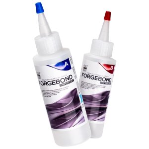 Superclear Forge Bond Knife Handle Epoxy 8 oz Kit,Flexible & Rigid Adhesive