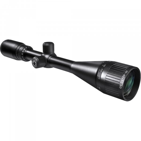 BARSKA Varmint Crosshair Reticle Precision Riflescope with Adjustable Objective & Fully-Multi Coated Optics for Accurate Long-Range Shooting Hunting