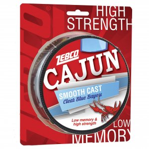 Zebco ZS4795 CAJUN CAST FILLER 330YD 17LB -CLEAR BLUE BAYOU