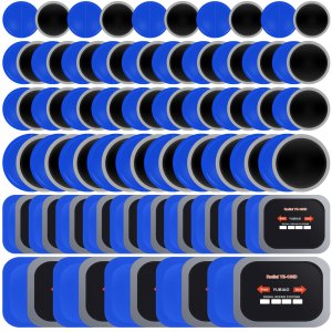Tire Patches 5 Sizes Rubber Radial Tire Repair Patch Plug Kit, 100 Pcs