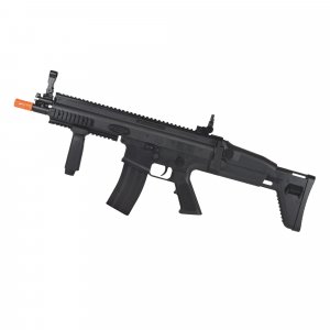 Soft Air SCAR-L Licensed Full Size Spring Powered Airsoft Rifle, Black