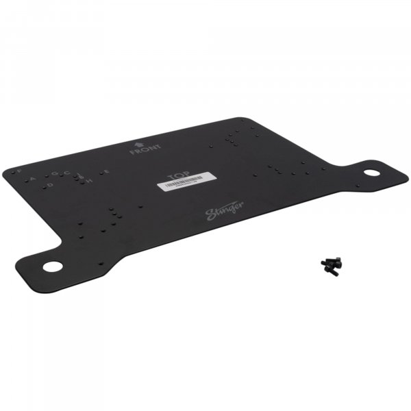 STINGER Under-Seat Amplifier Mounting Bracket for Wranglers with Predrilled & Threaded Holes with Hardware, Driver or Passenger Side Mounting (Jeep Wrangler JL - Drivers Side)
