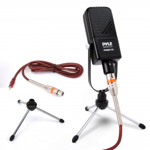 Pyle PDMIC70 Desktop Large-Diaphragm Condenser Microphone Kit