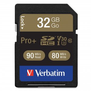 Verbatim 49196 Class 10 32GB Pro Plus 600X SDHC™ Memory Card