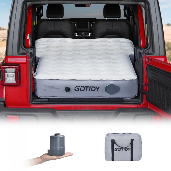 GOTIDY Jeep Mattress with Wireless Air Pump, 10inch SUV Air Mattress Camping Bed for Jeep Wrangler JK JKU JL JLU Unlimited 4 Door Ford Bronco Subaru Forester