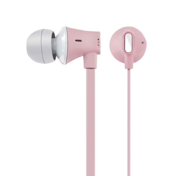 AT&T  EBM03-PNK JIVE Noise Isolating Earbuds w/In-line Microphone (Pink)