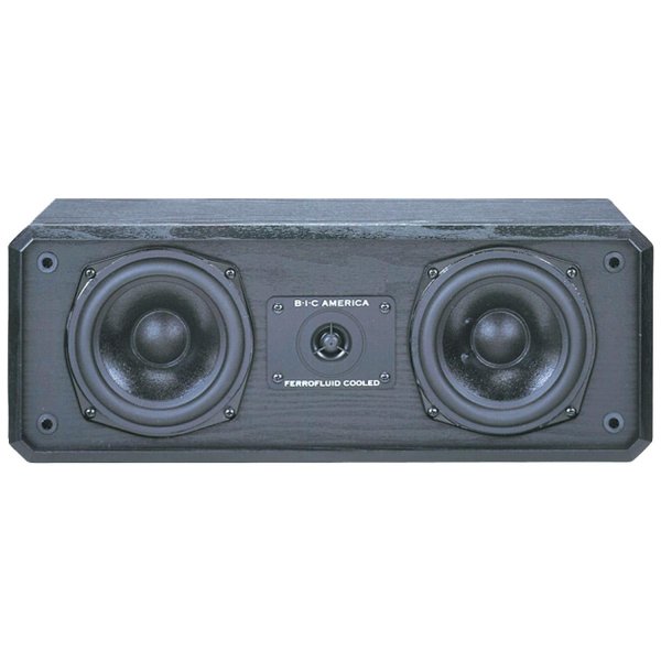 BIC AMERICA BICDV52CLRB 2-Way 3-Driver Center-Channel Speaker (5.25 Inch, 125W)