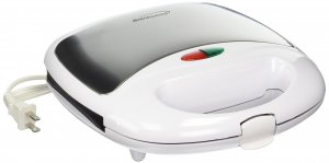 Brentwood Appliances TS-240W Nonstick Compact Dual Sandwich Maker (White)