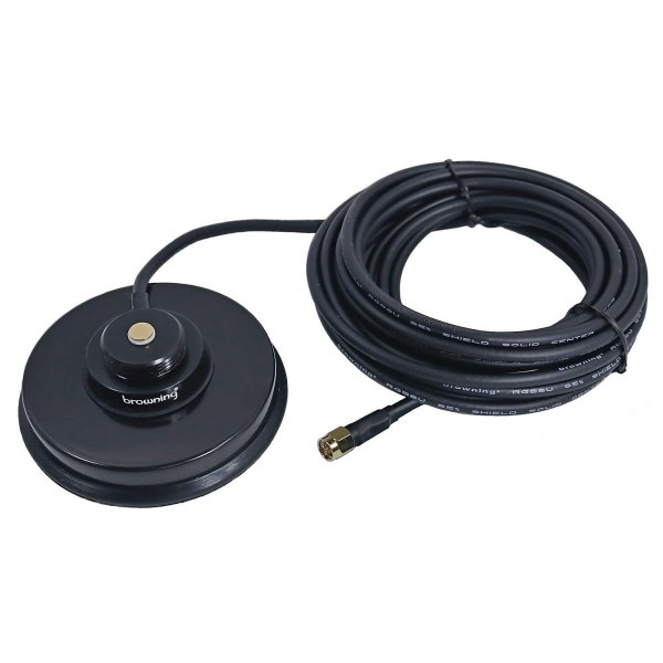 Browning BR-1035-SMA Premium 3-5/8" NMO Mount w/Rubber Boot & SMA-Male