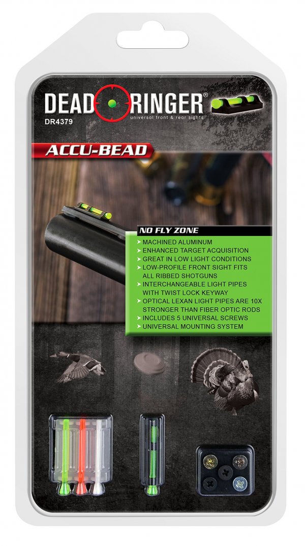 Dead Ringer Universal Shotgun Sight Accu-Bead, Low Profile, Easy Install