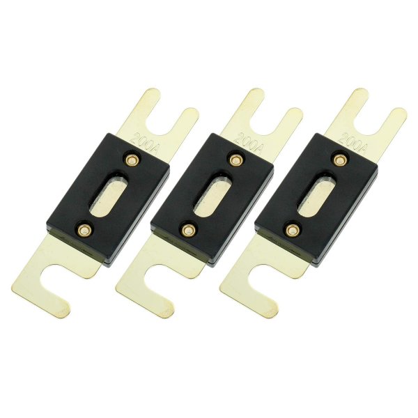 BOJACK 200 Amp 32 VDC ANL Blade Fuse for car Audio and Video System(Pack of 3)