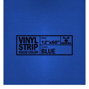 Moose Supply 12 Inch x 60 Inch Commercial Grade Vinyl Repair Strip, Solid Blue Heavy Duty 15oz PVC Patch for Repairing Inflatable Bounce Houses and Water Slides