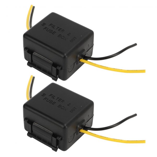 Car Power Filter Noise Ground Loop Isolator Car Audio Noise Filter 12V Car Stereo Audio Filter Noise Isolation Reducer for Stereo Audio Radio Amplifier Amp Speaker