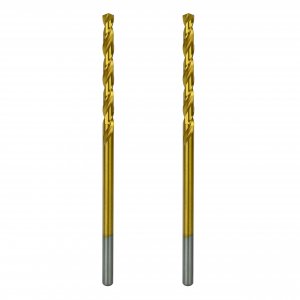 Greycore Tools 1/4 Inch x 6 Inch Cobalt Aircraft Extension Bit – 2 Pack M35 Cobalt Drill Bit, Industrial Titanium Coating – Drill Bits for Steel, Hard Metal, Cast Iron, Wood, Plastic (1/4" x 6")