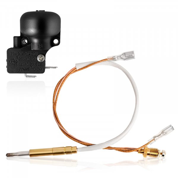 IDEASURE Patio propane heater Replacement Parts for Outdoor Heaters, 13.8'' Long Thermocoupler & Dump Switch Safety Sensor for Propane Gas Heaters Room Heaters Garden Tower Heaters