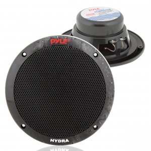 Pyle PLMR605B 6.5" 400 Watt Dual Cone Marine Speaker pair (Black)