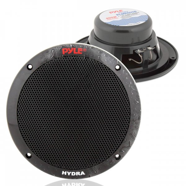 Pyle PLMR605B 6.5" 400 Watt Dual Cone Marine Speaker pair (Black)