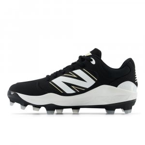 New Balance Men's Fresh Foam 3000 V7 Molded Baseball Shoe, Black/White, 11 M