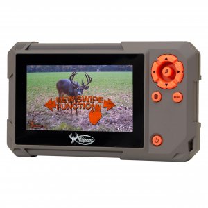 WILDGAME INNOVATIONS Trail Pad Swipe | VU60 SD Card Viewer for Hunting & Wildlife Observation | Compact Water-Resistant Memory Card Reader with 4.3" Touch Screen, Dark Green