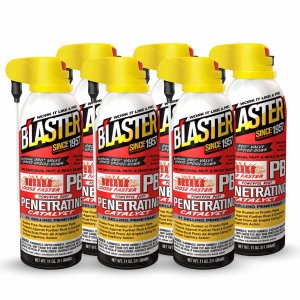 PB Blaster Penetrating Oil Spray, 11 oz Aerosol Cans (6-Pack) – Rust Remover & Bolt Loosener for Stuck Nuts, Bolts & Rusted Parts – Penetrating Catalyst for Automotive & Mechanical Use