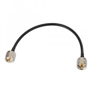 Superbat UHF Male PL-259 to UHF Male PL-259 Low Loss Digital Coax UHF Jumper Cable (12" RG58) for HAM & CB Radio,Antenna Analyzer,Dummy Load,SWR Meter