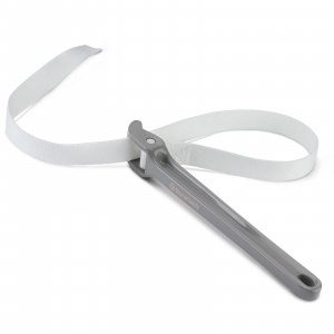 DURATECH Strap Wrench 12" Handle, Adjustable Nylon Strap Pipe Wrenches, Oil Filter Strap Opener Wrench