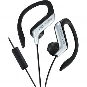 JVC HAEBR80S In-Ear Sports Headphones w/Microphone & Remote (Silver)