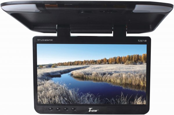 TView T257IRBK 25 Overhead Monitor with IR Transmitter (Black)