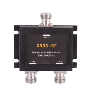 Wide-Band 2 Way Splitter-3dB N Type Female-50 Ohm Cellular Signal Splitter for 4G/LTE System by XRDS-RF (NOT for TV)