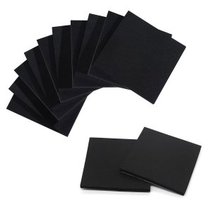 YUNFOOK Foam Padding Sheets with Adhesive Backing - 1/4" Thick Self Stick Neoprene Insulation Foam,1/4 Inch Thick X 4 Inch Long X 4 Inch Wide (4, 1/4Inch x 4Inch x 4Inch)