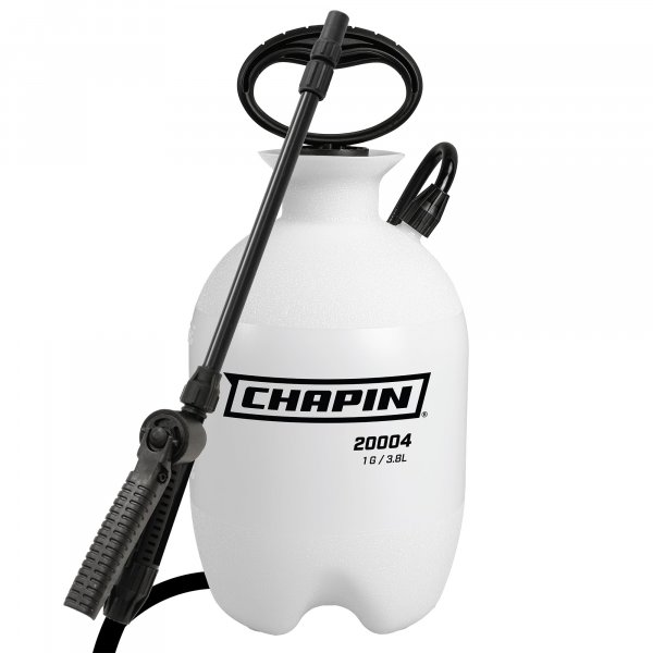 Chapin 20004 Pump Sprayer, 1-Gallon SureSpray Translucent Tank with an Easy Fill Funnel-Top Opening, Adjustable Cone Nozzle & 34" Long Reach Hose, Used for Fertilizer, Pesticides, Weeds & Pests