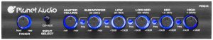Planet Audio PEQ15 5 Band Equalizer Aux input volume control half DIN chassis