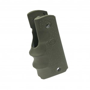 Hogue 45001 1911 Govt. Model: Cobblestone Rubber Grip With Finger Grooves
