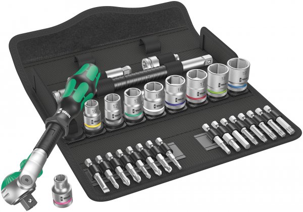 Wera 8100 SB 6 SPEED 3/8 29 PC 3/8" DRIVE METRIC