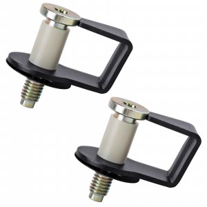 UNIGT Door Striker Bolts Set Includes Bushing Compatible with 1980-1997 Ford F150 F250 F350, Mustang/ 1987-89 Lincoln/ 1981-90 Mercury Door Latch Lock Striker Bolts Replace E9AZ5422008A/38448-2 Pack