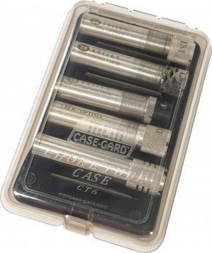 MTM CT641 Choke Tube Case Holds 6 Extended Chokes Clear Smoke