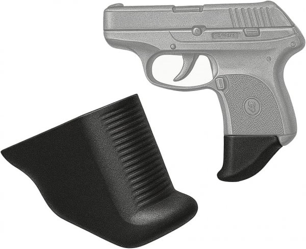 Extra Long 1.25 Grip Extension for Ruger LCP 380 & LCPII 380 - Black / 2 Pieces