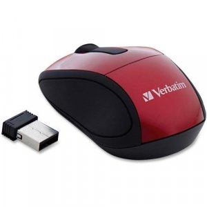Verbatim 97540 Wireless Mini Travel Mouse (Red)