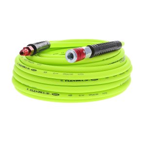 Flexzilla HFZ1450YW2D Air Hose 1/4In X 50Ft W/ Colorconnex Coupler Plug Type D