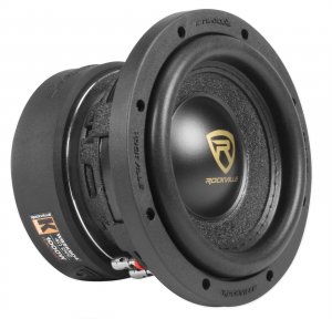 Rockville W65K9D2 6.5" 1000w Peak Car Audio Subwoofer Dual 2-Ohm Sub 250w RMS CEA Rated
